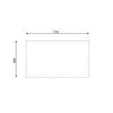 lavello classic 273 79x50 cm destro, vista laterale con bordo incasso a filo o semifilo