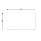 samet lavello incasso sa278 86x50 cm destro, lavello singolo installato in top cucina moderno