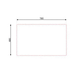 lavello appoggio 80x50 sa216  1 vasca e gocciolatoio destro, lavello singolo installato in top cucina moderno