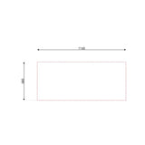 lavello incasso cucina mp1162dx acciaio116x50 cm due vasche e gocciolatoio destro, vista laterale del lavello inox installato