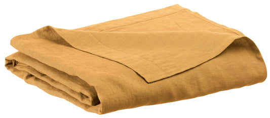 lenzuolo piano zeff ocra, colore ocra, taglia 240 x 300. lenzuolo piano elegante e versatile, ideale per ogni tipo di letto