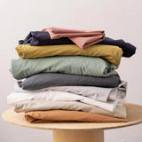 lenzuolo piano calita salvia, colore salvia, taglia 240 x 300. realizzato in 100% cotone, garantisce una sensazione di...