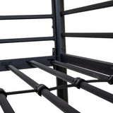 letto a castello monza in metallo nero, struttura compatta ideale per ottimizzare gli spazi ridotti