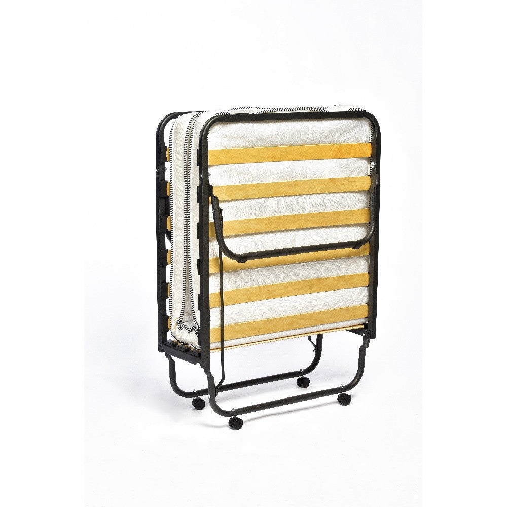 letto pieghevole luxor, dettaglio della testata decorata con motivi classici o floreali