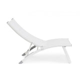 Set di 2 poltrone reclinabili TAYLOR in alluminio e textilene bianco