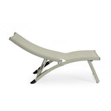 Set di 2 poltrone reclinabili TAYLOR in alluminio e textilene sabbia