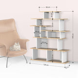 libreria design apollon bianco antracite, design versatile per ambienti moderni, scandinavi o industriali