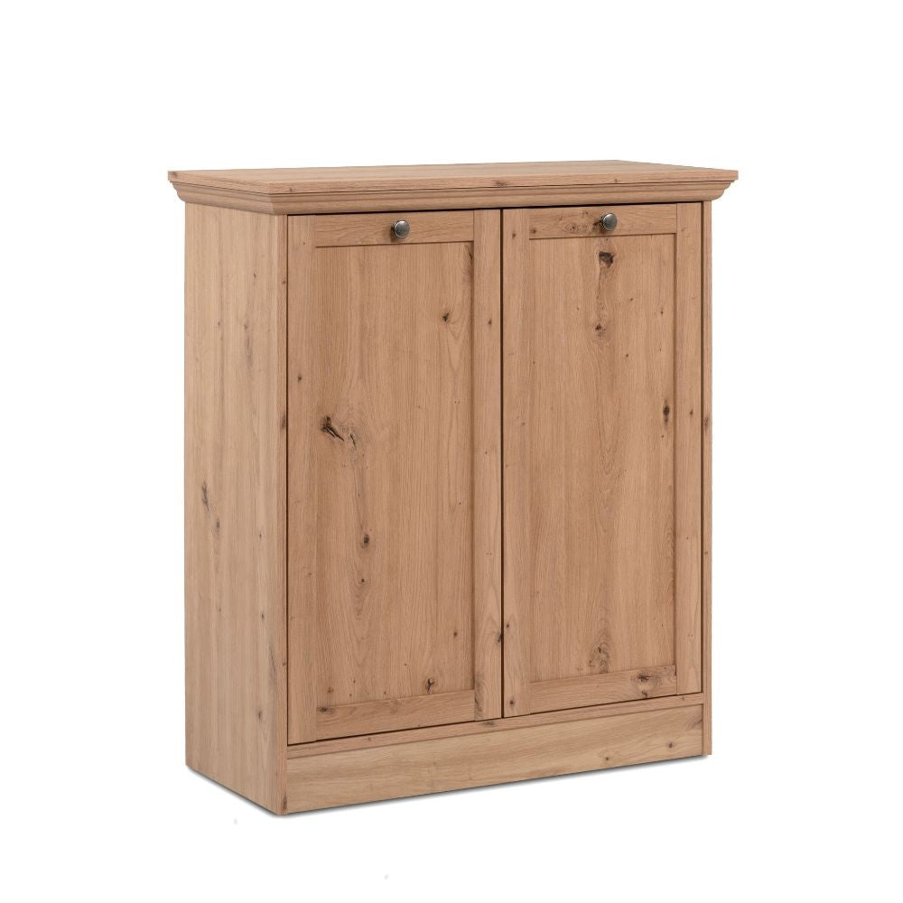 credenza timber 01a con 2 ante colore rovere anticato, perfetta per arredare con funzionalità ambienti living e cucina