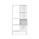 credenza a giorno sumatra20a bianca bifacciale, perfetta per arredare con funzionalità ambienti living e cucina