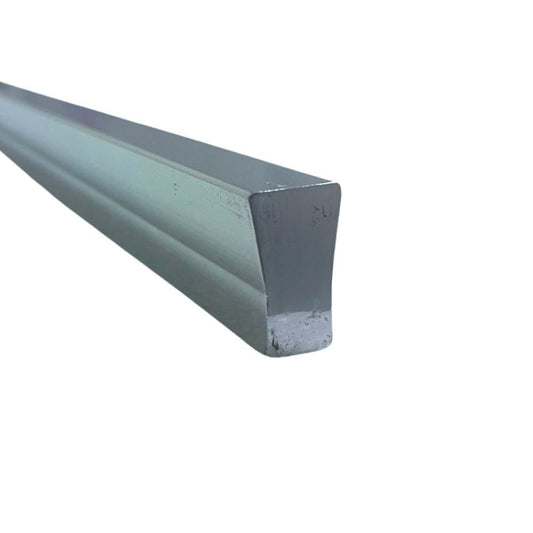 maniglia per armadio gsg120 in alluminio finitura cromata, maniglia vista frontale, ideale per mobili e porte moderne