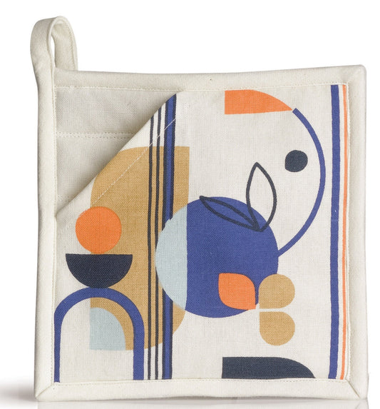 guanto da forno 2 in 1 titouan multico, colore multico, taglia 20 x 20. presina da cucina su sfondo neutro per una visione chiara del prodotto 1426