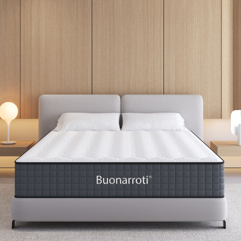 materasso alla francese balto 140x190x25 h cm tessuto antibatterico, zoom su cuciture e strati interni del materasso