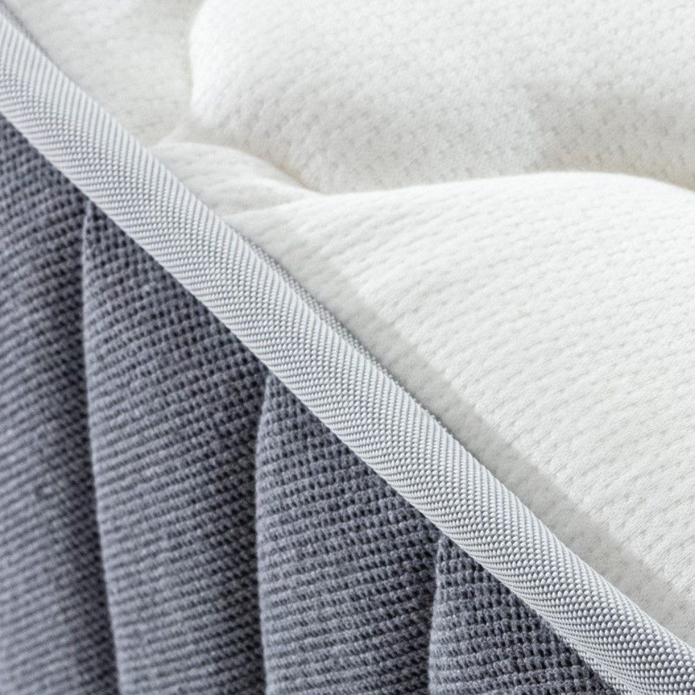 materasso una piazza e mezza gold 150x200x18 cm tessuto antibatterico, particolare della finitura, tessuto o struttura