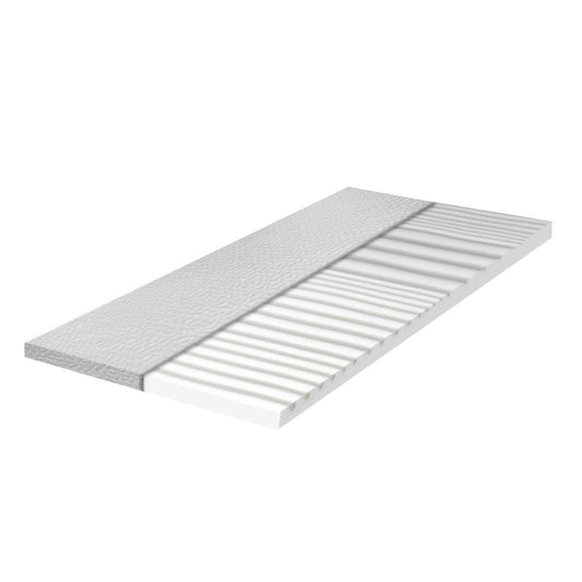 topper relax in memory massaggiante 120x190cm, materasso 120x190 visto frontalmente, ideale per una piazza e mezza