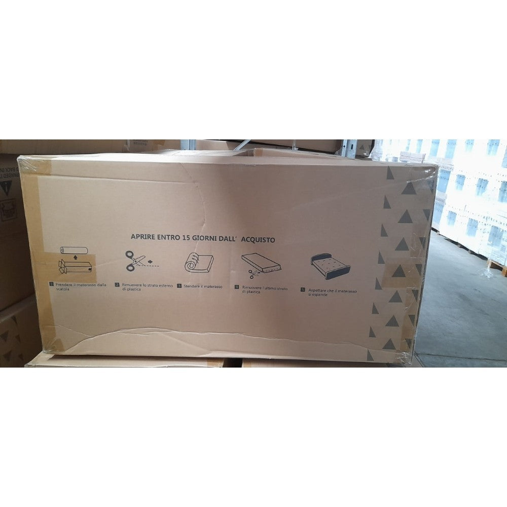 materasso matrimoniale balto 160x190x25 h cm tessuto antibatterico, soluzione perfetta per coppie in cerca di benessere notturno