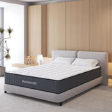 materasso matrimoniale balto 160x190x25 h cm tessuto antibatterico, vista laterale per evidenziare lo spessore e la struttura