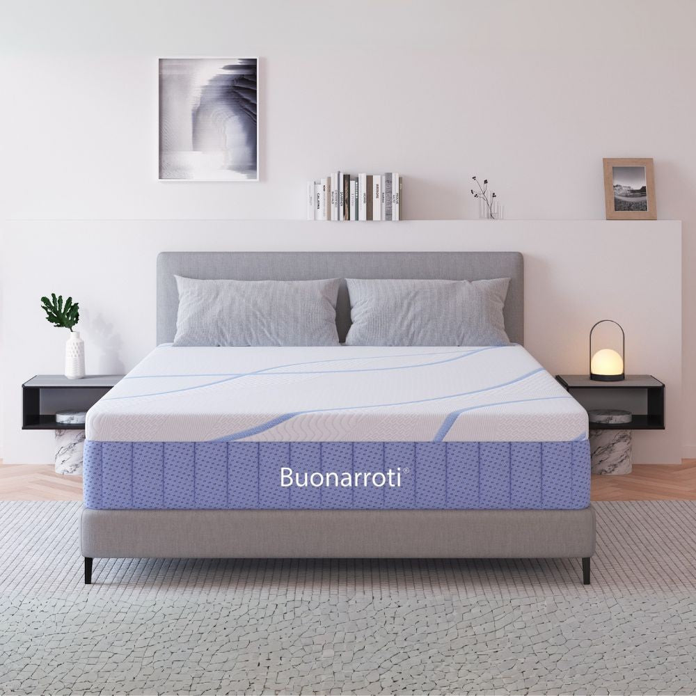 materasso matrimoniale pergamo con molle insacchettate e tessuto poliestere antiscivolo 160x190xh30 cm., materasso matrimoniale 160x190 visto frontalmente