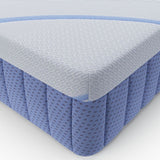 materasso matrimoniale pergamo con molle insacchettate e tessuto poliestere antiscivolo 160x190xh30 cm., materasso 160x190 abbinato a rete e testiera