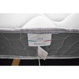 materasso matrimoniale palladio con bordo grigio 160x190x25 h cm. in schiuma poliuretanica e memory  non sfoderabile, materasso in ambientazione camera matrimoniale moderna