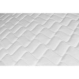 materasso matrimoniale palladio con bordo grigio 160x190x25 h cm. in schiuma poliuretanica e memory  non sfoderabile, vista laterale per evidenziare lo spessore e la struttura