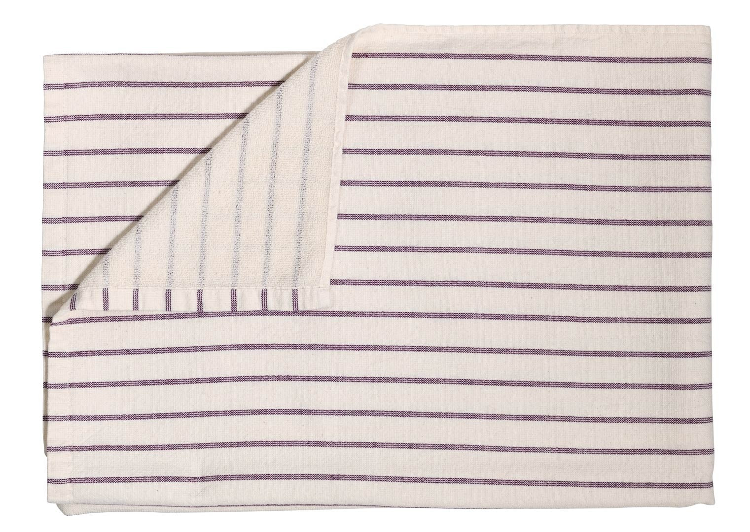 maxi telo da bagno marina pioggia viola, colore pioggia viola, taglia 160 x 100. telo da bagno piegato in modo ordinato su fondo bianco