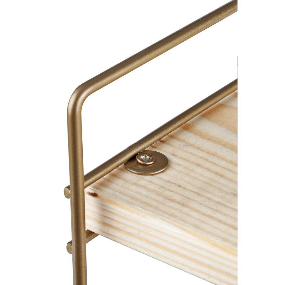 scaffale hobby 3 ripiani 40x13x40 bronzo asz1572, mensole minimaliste in legno o metallo facili da installare