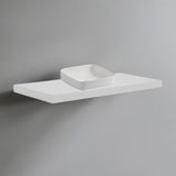 mensolone da bagno 120x47 con lavabo da appoggio colore bianco, mobile bagno moderno con lavabo integrato