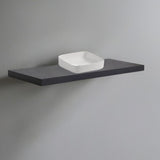 mensolone da bagno 120x47 con lavabo da appoggio colore antracite, mobile bagno moderno con lavabo integrato