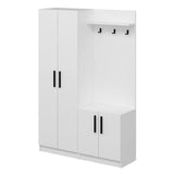 armadio ingresso dante con appendiabito colore bianco, design moderno, minimalista o vintage per ogni stile