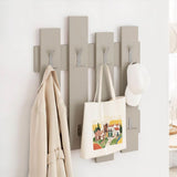 appendiabiti a muro wave cashmere 8 ganci, dettaglio dei ganci, mensole e cassetti portaoggetti