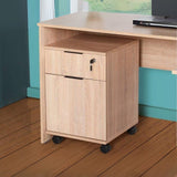 cassettiera da ufficio con ruote rkm311, scrivania moderna per ufficio con ampio piano di lavoro