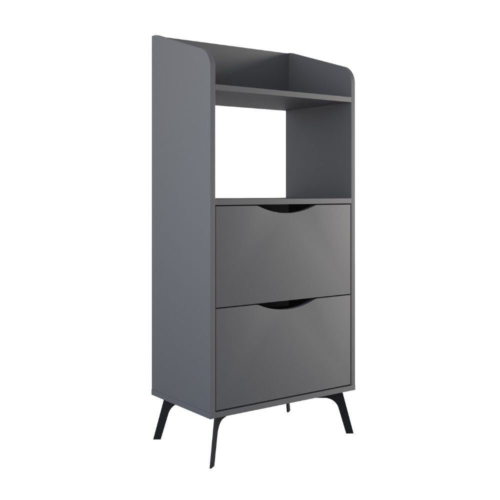 mobile multiuso gorki con cassetti e ripiano antracite, finitura moderna e funzionale per ogni ambiente della casa
