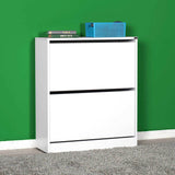 scarpiera shc520 a due ante a ribalta bianco, scarpiera salvaspazio con ante battenti o a ribalta