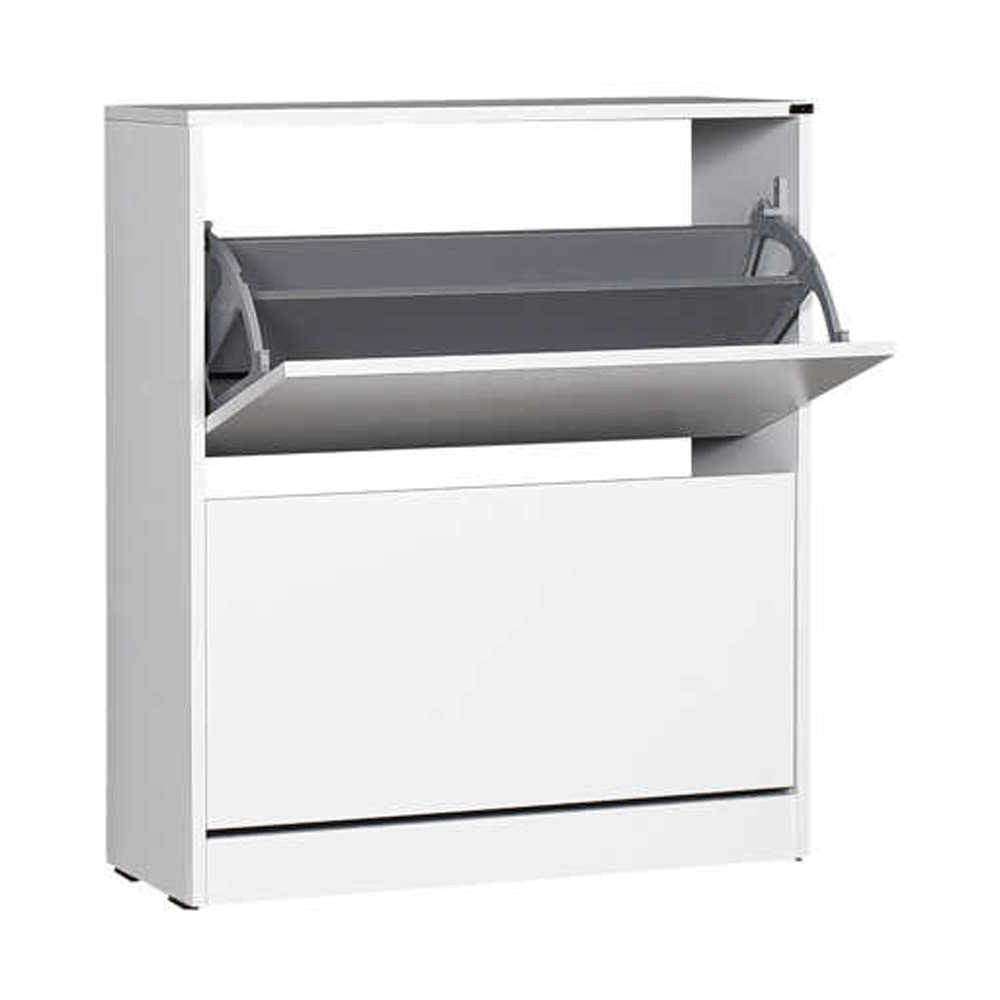 scarpiera shc520 a due ante a ribalta bianco, ideale per tenere tutto in ordine anche negli spazi piccoli