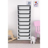 mobile multiuso zola 9 ceste contenitori, scarpiera salvaspazio con ante battenti o a ribalta