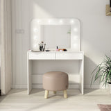 toeletta da trucco 1780 con specchio luci e cassetti bianco, scarpiera salvaspazio con ante battenti o a ribalta