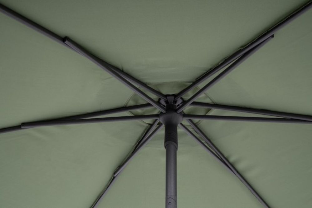 ombrellone da giardino samba con palo centrale in acciaio e telo verde, design elegante e funzionale per spazi outdoor