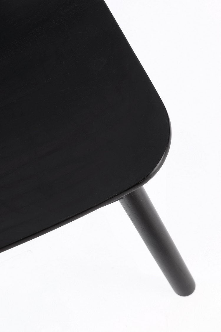 poltrona lounge yves in legno di teak e rattan nero, struttura in legno o metallo resistente e durevole