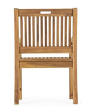 poltrona noemi in legno d’acacia, perfetta per rilassarsi all’aperto con stile e comfort