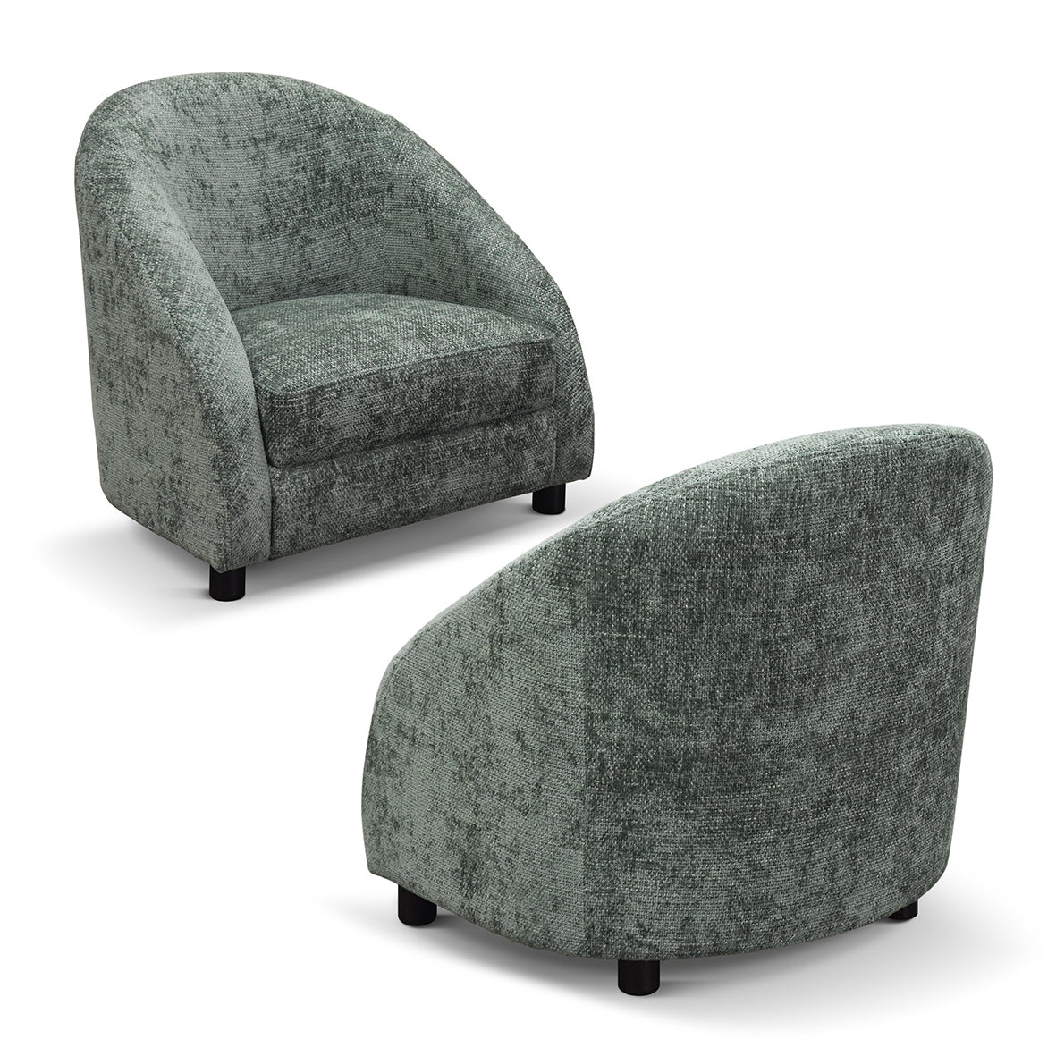 poltrona grenoble in tessuto verde, dettaglio del rivestimento in tessuto o velluto