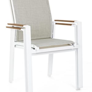 Set di 6 poltroncine KUBIK impilabili bianco