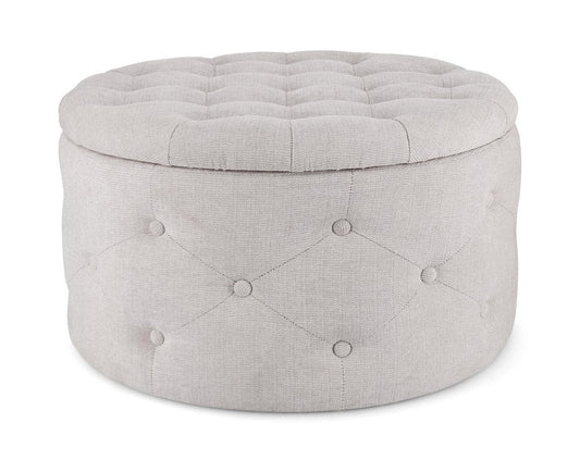 pouf contenitore porta scarpe ernestine in tessuto grigio chiaro, pouf imbottito in tessuto o velluto con seduta confortevole