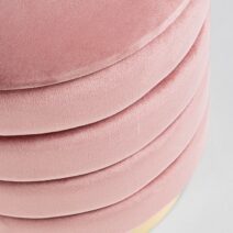 Set di 2 pouf DARINA colore rosa