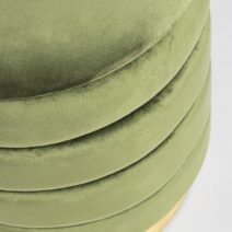 Set di 2 pouf DARINA colore oliva