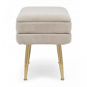 Panca singola contenitore PAVLINA beige 50X35X42 cm