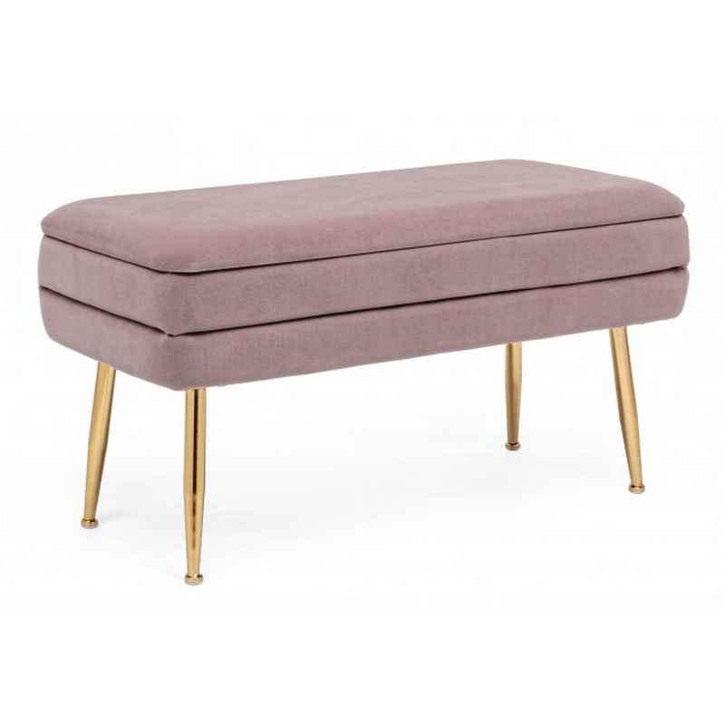 Panca contenitore PAVLINA mauve 80X38X42 cm