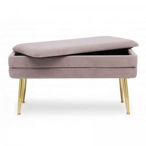 Panca contenitore PAVLINA mauve 80X38X42 cm