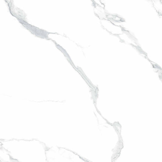 pannello decorativo 1220x3000x5 mm. colore effetto marmo bianco lucido, dettaglio delle texture e materiali naturali o moderni