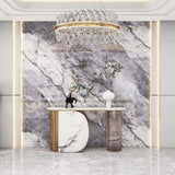 pannello decorativo 1220x3000x5 mm. colore effetto marmo arabesque grigio lucido, pannelli decorativi 3D per rivestimento pareti interne