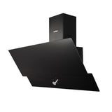 samet cappa da parete turbine 90 nera 90 cm, dettaglio dei materiali e delle finiture della parete